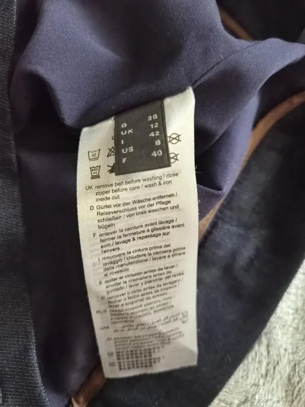 Fustă mini Esprit EU 38 | Bleumarin, Talie medie, Dreaptă (Straight) fit, Monocrom, Bumbac - Image 4