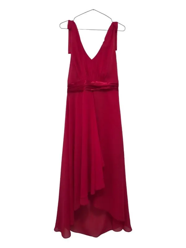 Rochie de seară Maxi Your Sixth Sense EU 40 | Roșu, Bretele după gât, Monocrom, Design asimetric