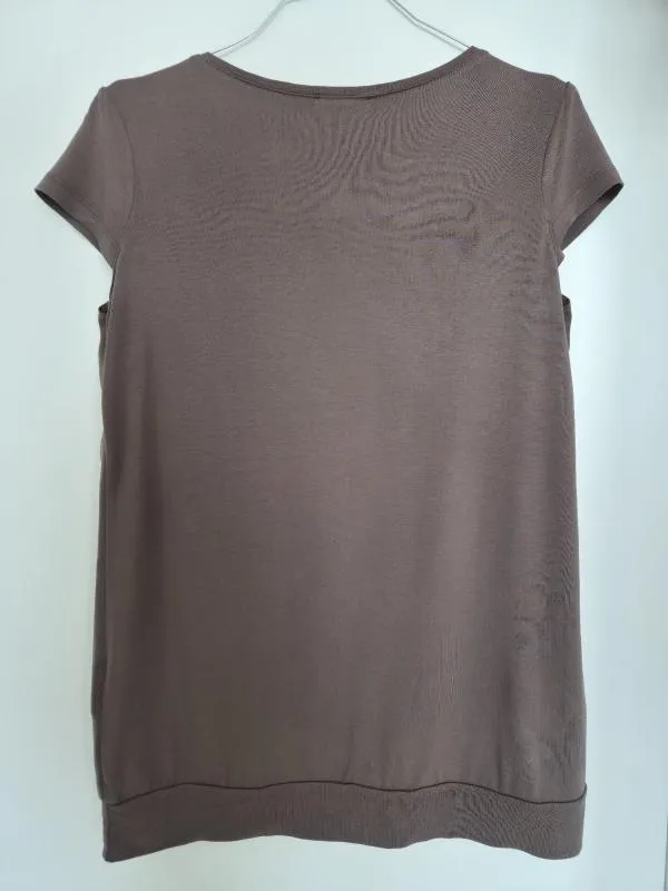 Bluză Orsay M | Maro, Normal, Regular Standard fit, Monocrom, Paiete, Poliester - Image 2