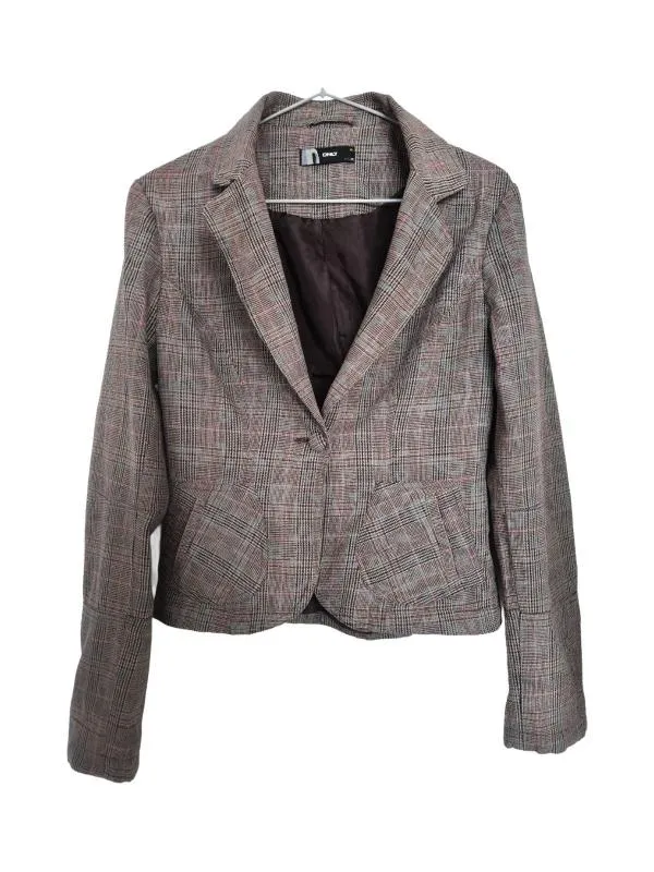 Sacou Only EU 38 | Gri, Normal, Regular Standard fit, Carouri, Bumbac