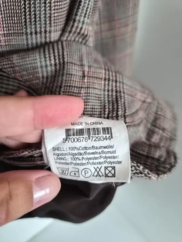 Sacou Only EU 38 | Gri, Normal, Regular Standard fit, Carouri, Bumbac - Image 4