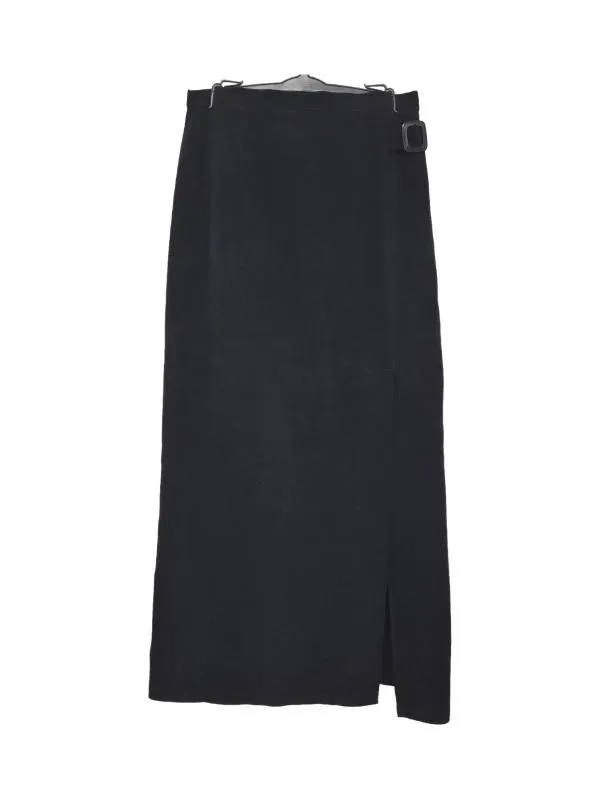 Fustă Maxi Florent Mod L | Negru, Talie medie, Dreaptă (Straight) fit, Monocrom, Poliester