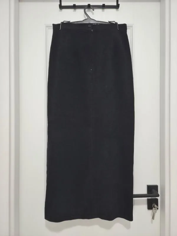 Fustă Maxi Florent Mod L | Negru, Talie medie, Dreaptă (Straight) fit, Monocrom, Poliester - Image 2