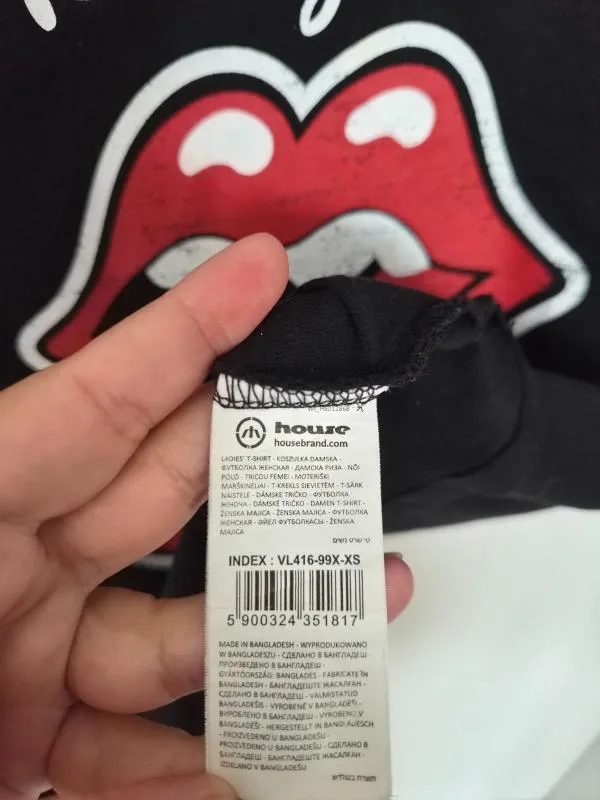 Tricou House XS | Negru, Normal, Regular   Standard fit, Monocrom, Bumbac - Image 4