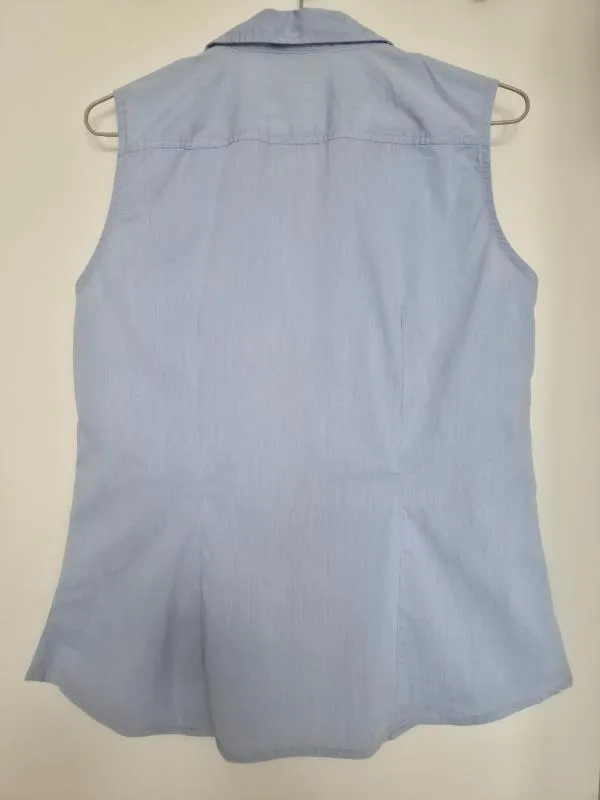 Cămașă H&M EU 40 | Bleu, Normal, Fără mâneci, Regular   Standard fit, Monocrom, Bumbac - Image 2