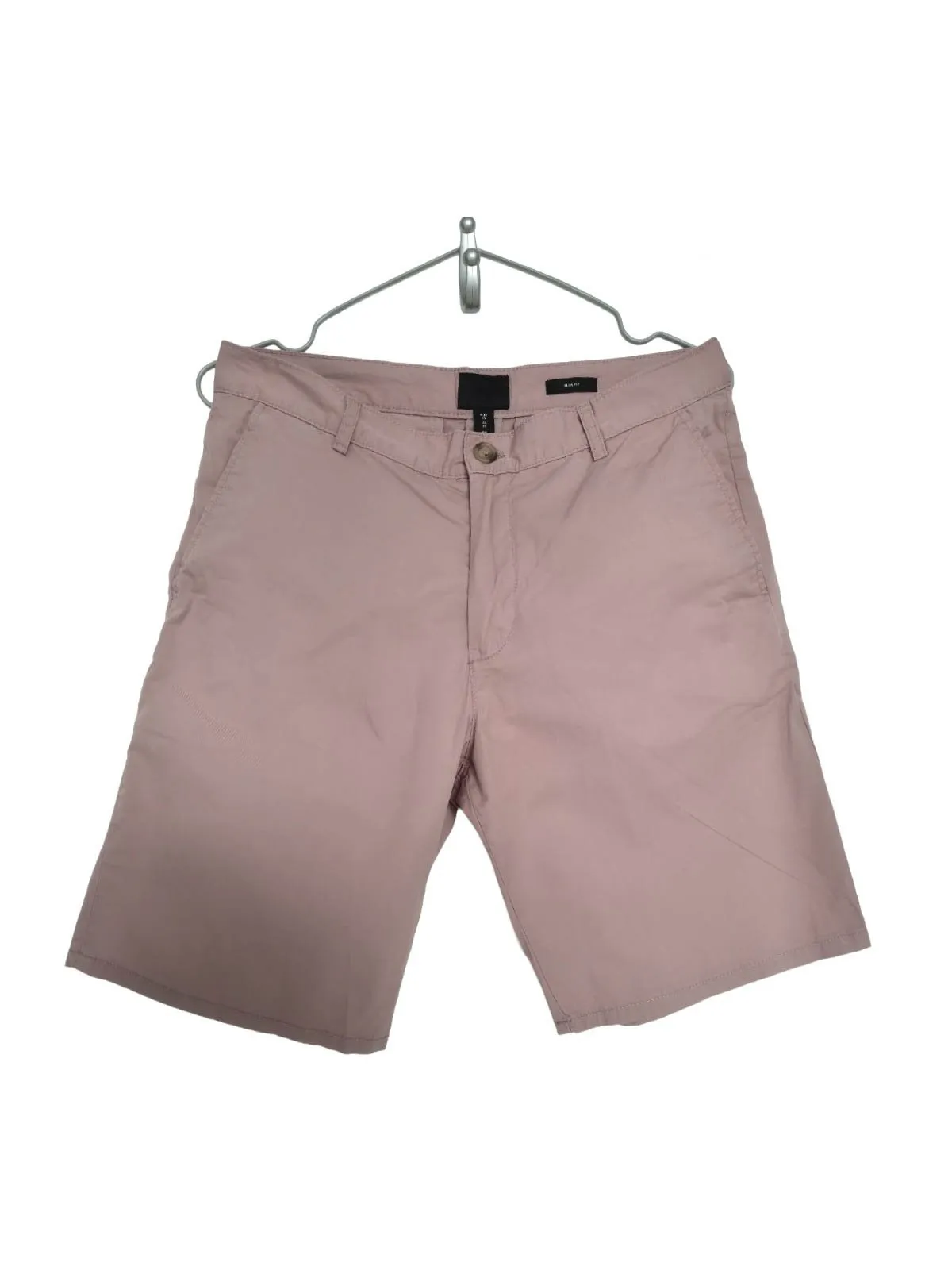 Pantaloni Scurți Slim fit H&M S | Roz, Clasici   Casual, Monocrom, Bumbac
