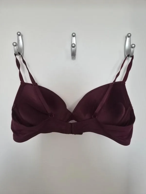 Sutien Sinsay EU 36 | Burgundy, Monocrom, Poliamidă - Image 5