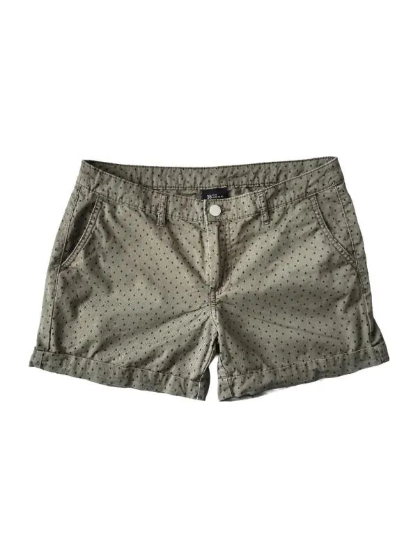 Pantaloni Scurți Cargo Takko EU 38 | Khaki, Talie medie, Regular (Standard) fit, Buline & Imprimeuri mici, Bumbac