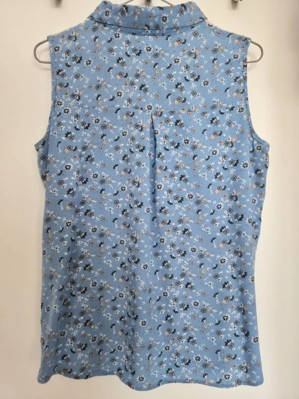Cămașă Colloseum M | Bleu, Normal, Fără mâneci, Regular Standard fit, Buline & Imprimeuri mici, Broderie, Vâscoză - Image 2