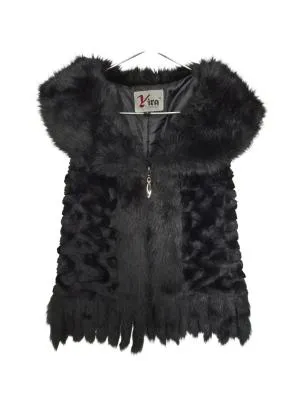 Vestă Yira S | Negru, Fără glugă, Monocrom, Acrilic