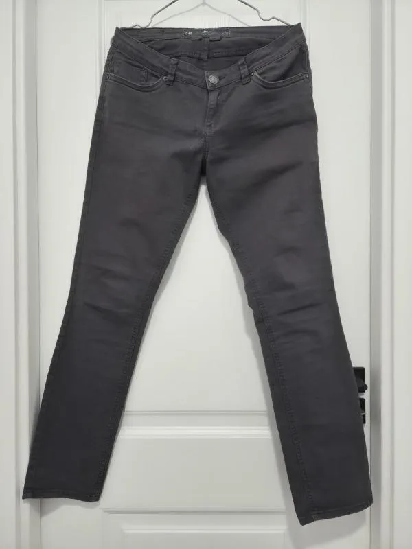 Blugi Slim fit s.Oliver M | Gri, Lungi, Talie joasă, Monocrom, Clasici Simpli - Image 5