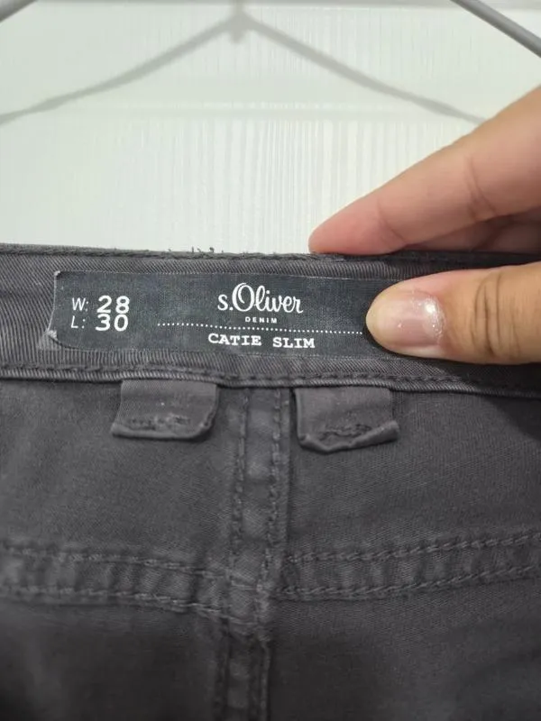 Blugi Slim fit s.Oliver M | Gri, Lungi, Talie joasă, Monocrom, Clasici Simpli - Image 3