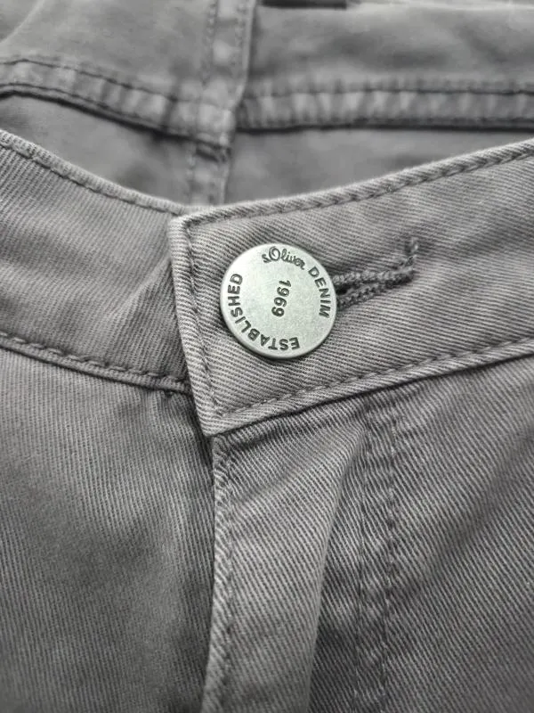 Blugi Slim fit s.Oliver M | Gri, Lungi, Talie joasă, Monocrom, Clasici Simpli - Image 4