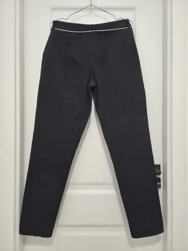 Pantaloni chino slim fit C&A EU 38 | Negru, Lungi, Talie medie, Monocrom, Bumbac - Image 2