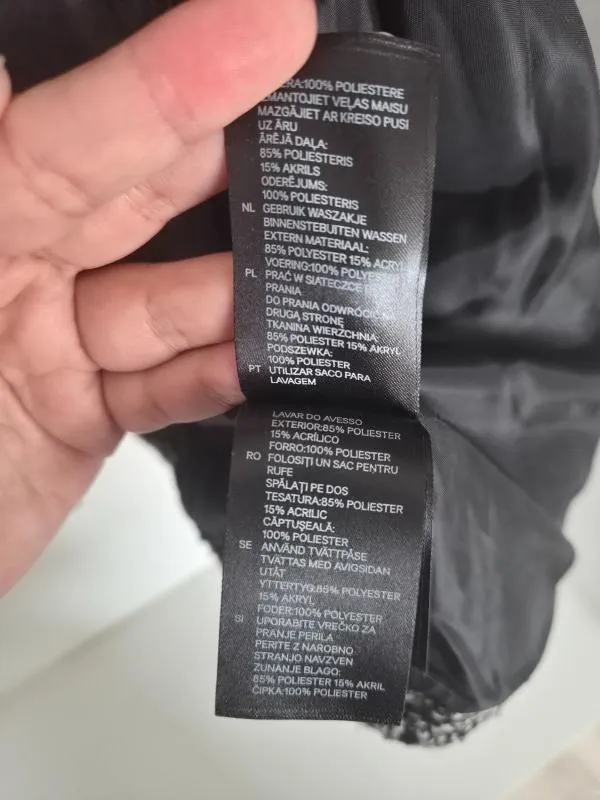 Blazer H&M EU 40 | Gri, Fără glugă, Monocrom, Poliester - Image 5