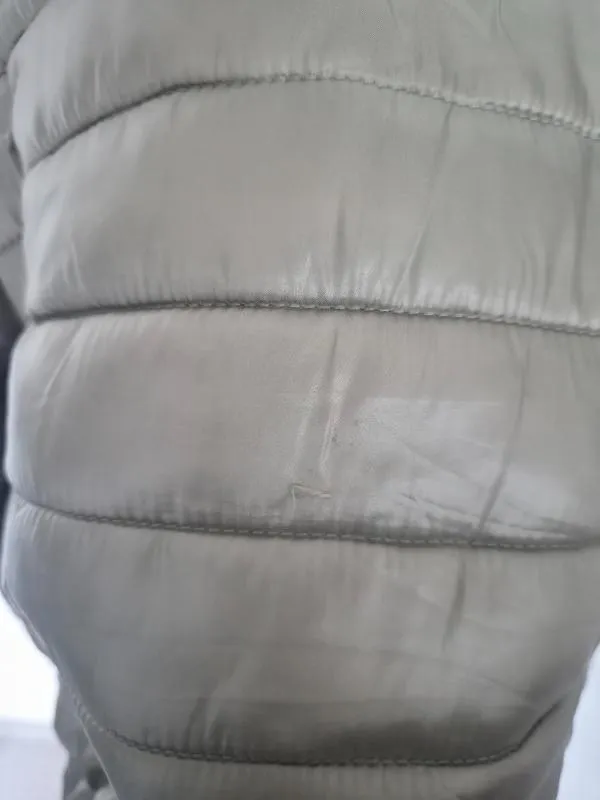 Geacă matlasată Amisu EU 38 | Khaki, Fără glugă, Monocrom, Poliester - Image 10