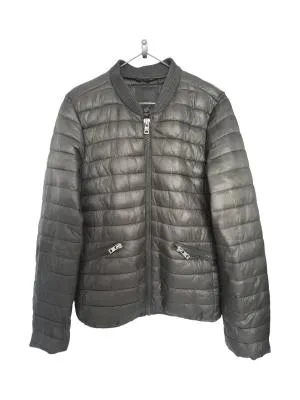 Geacă matlasată Amisu EU 38 | Khaki, Fără glugă, Monocrom, Poliester