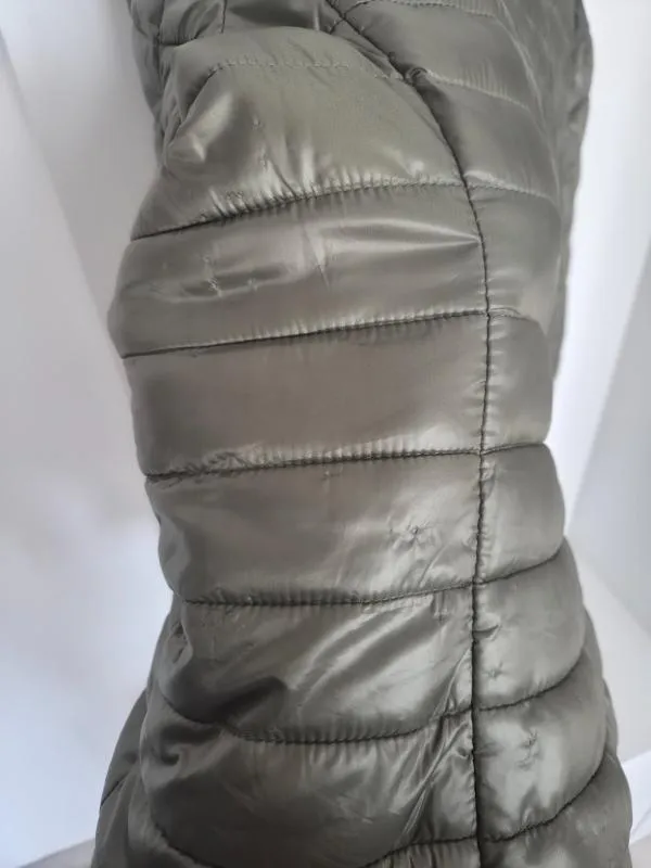 Geacă matlasată Amisu EU 38 | Khaki, Fără glugă, Monocrom, Poliester - Image 9