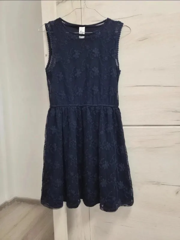 Rochie de ocazie C&A Fete 14 ani (159-164 cm) | Bleumarin, Monocrom, Poliamidă - Image 6