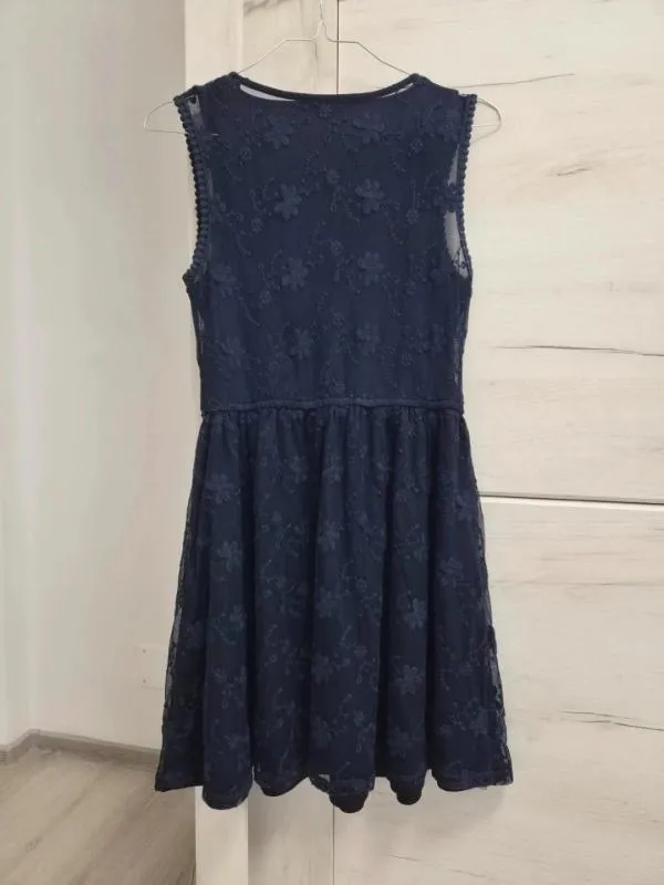 Rochie de ocazie C&A Fete 14 ani (159-164 cm) | Bleumarin, Monocrom, Poliamidă - Image 2
