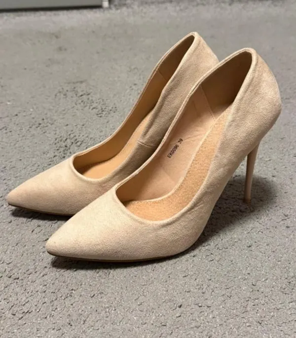 Pantofi cu toc înalt stiletto slip-on Botinelli EU 39 | Bej - Image 2