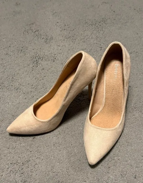 Pantofi cu toc înalt stiletto slip-on Botinelli EU 39 | Bej - Image 9