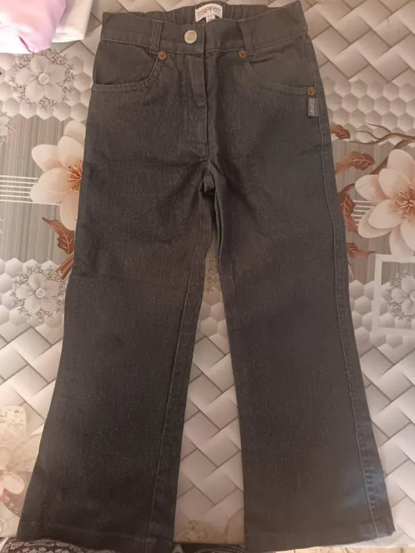 Blugi Espirit Fete 5 ani (105-110 cm) | Negru, Lungi - Image 5