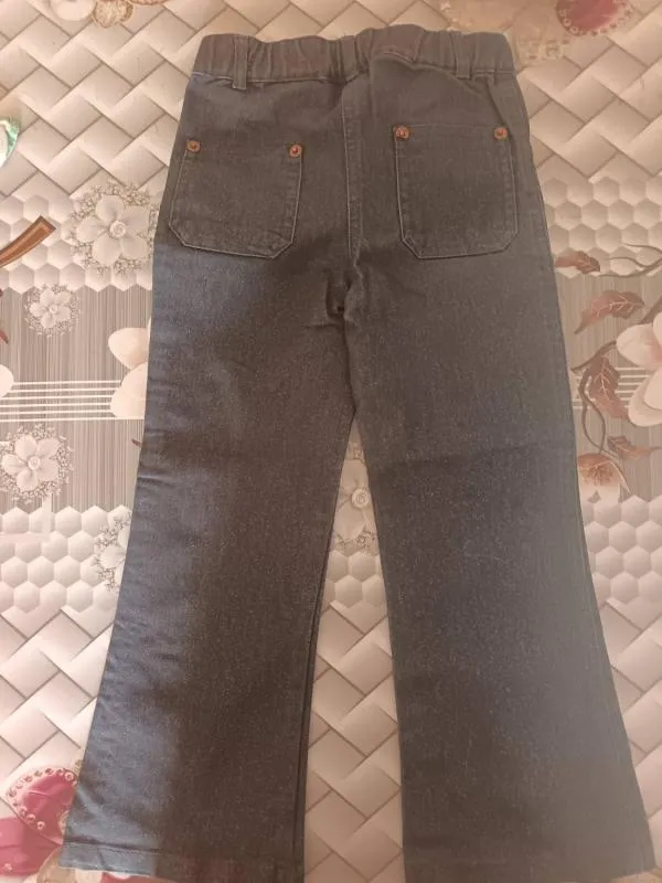 Blugi Espirit Fete 5 ani (105-110 cm) | Negru, Lungi - Image 4