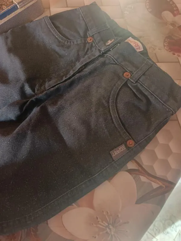 Blugi Espirit Fete 5 ani (105-110 cm) | Negru, Lungi - Image 2