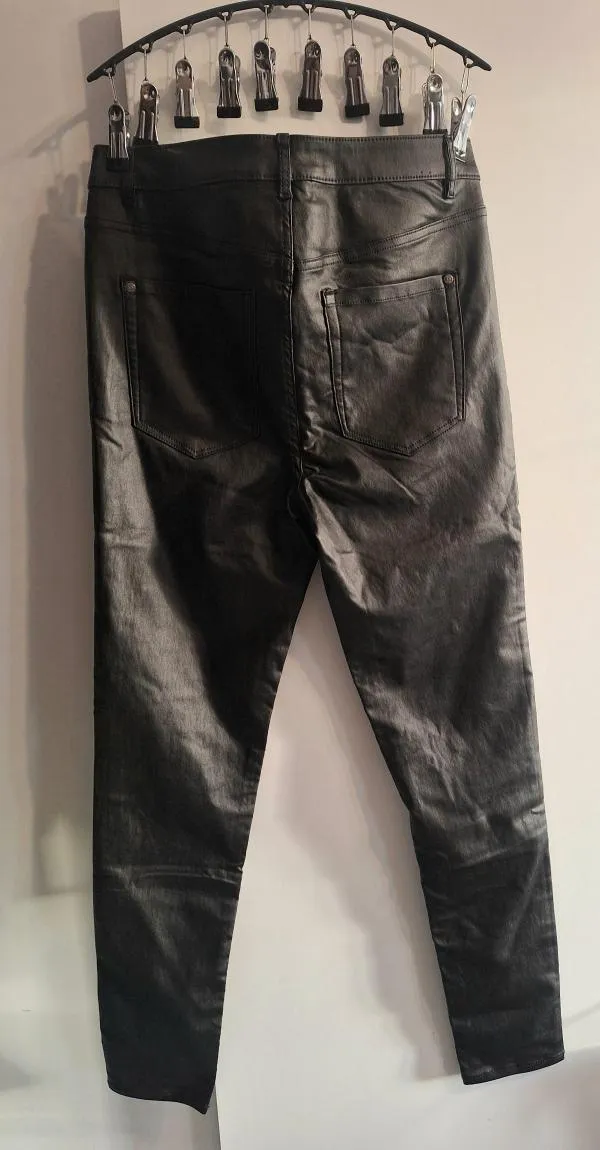 Pantaloni skinny fit Esmara EU 42 | Negru, Lungi, Talie înaltă, Clasici Casual, Monocrom, Vâscoză - Image 3