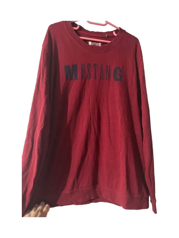 Bluză Mustang XL | Burgundy, Mânecă lungă