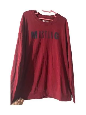 Bluză Mustang XL | Burgundy, Mânecă lungă