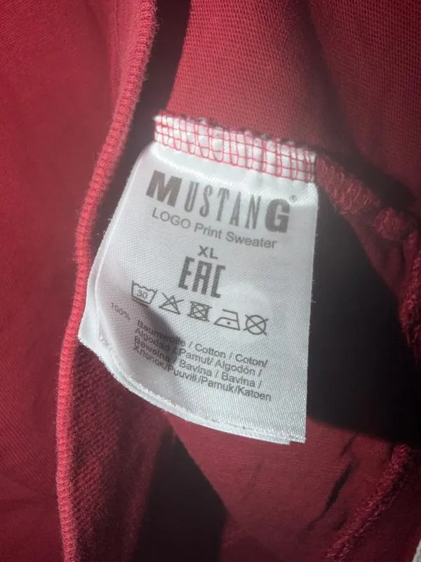 Bluză Mustang XL | Burgundy, Mânecă lungă - Image 4