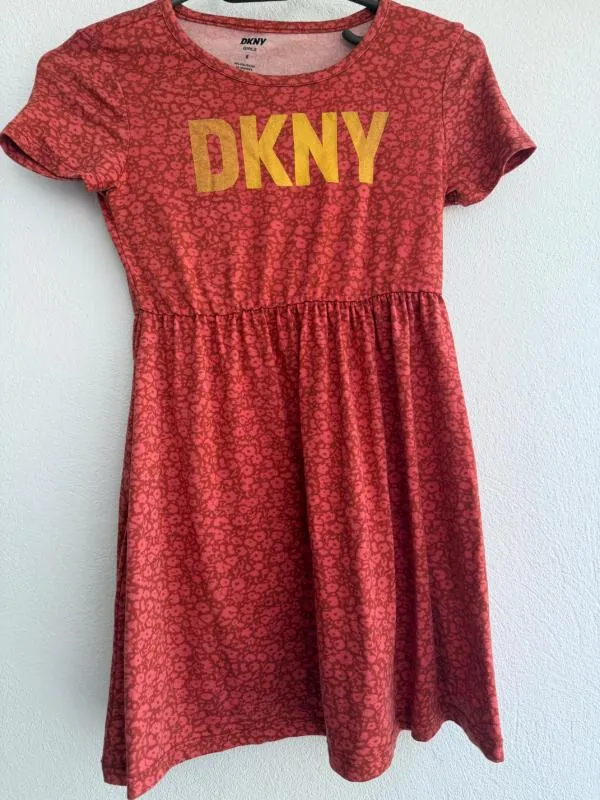 Rochie de zi DKNY Fete 6 ani (111-116 cm) | Portocaliu - Image 4