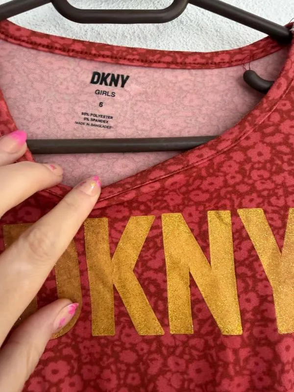 Rochie de zi DKNY Fete 6 ani (111-116 cm) | Portocaliu - Image 3