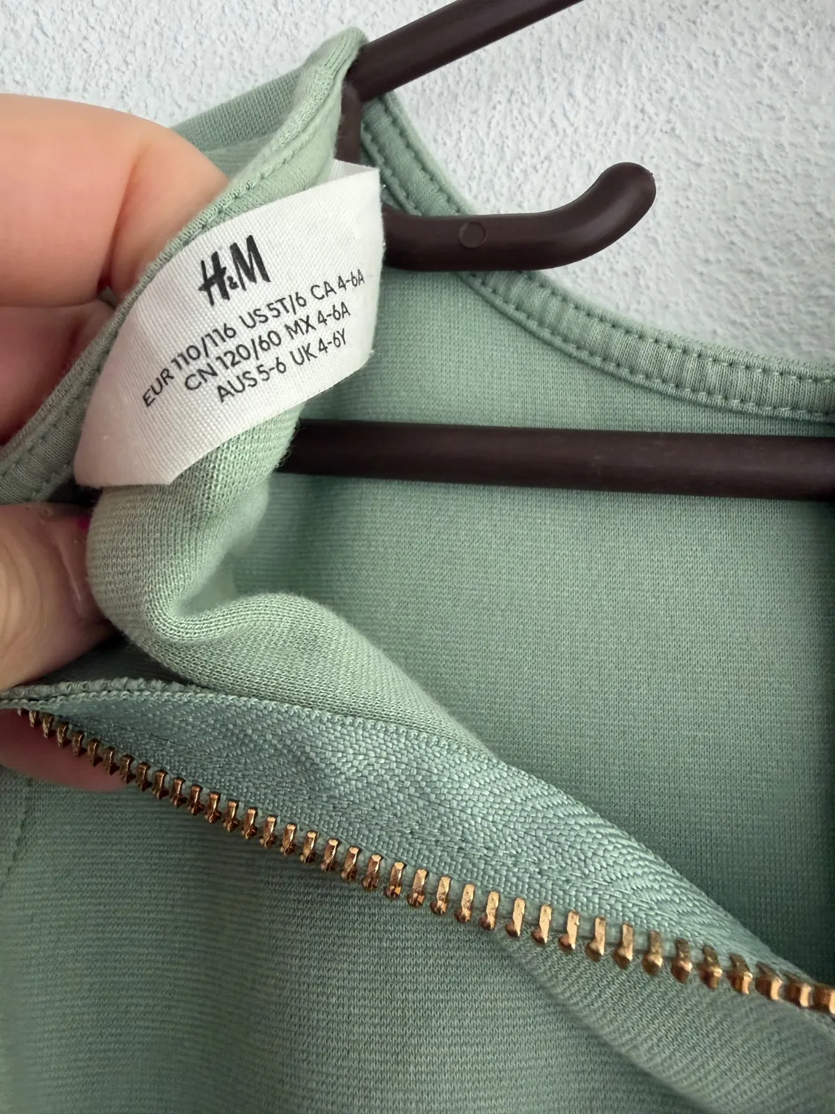 Rochie de ocazie H&M Fete 6 ani (111-116 cm) | Verde - Image 4