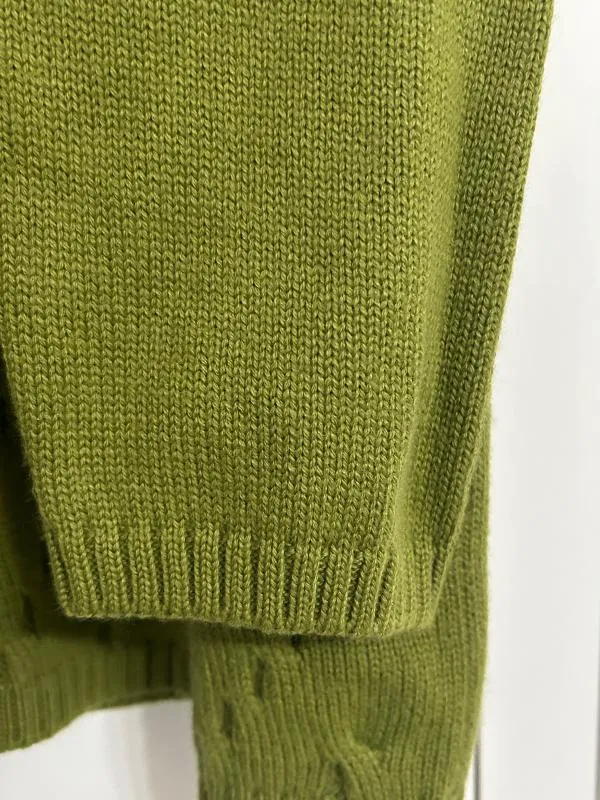 Pulover cu anchior Olsen XL | Verde, Normal, Regular Standard fit, Lână - Image 3