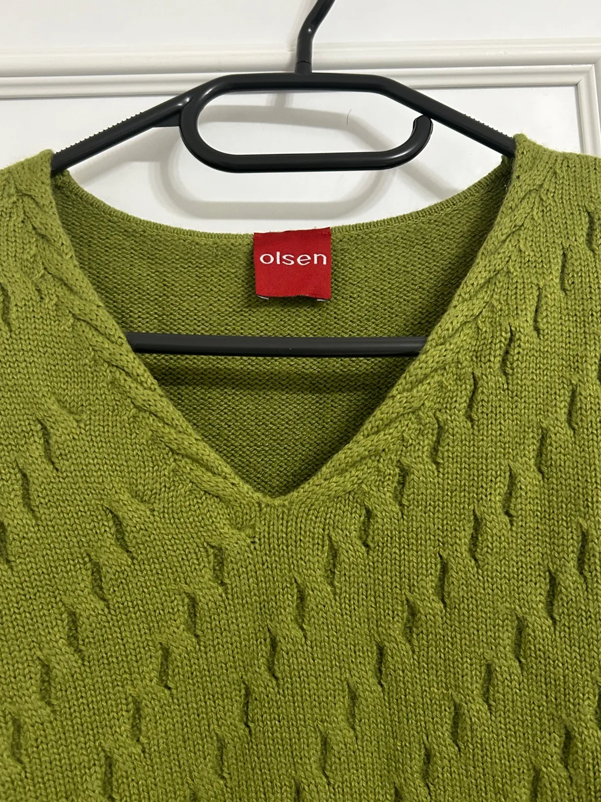 Pulover cu anchior Olsen XL | Verde, Normal, Regular Standard fit, Lână - Image 5