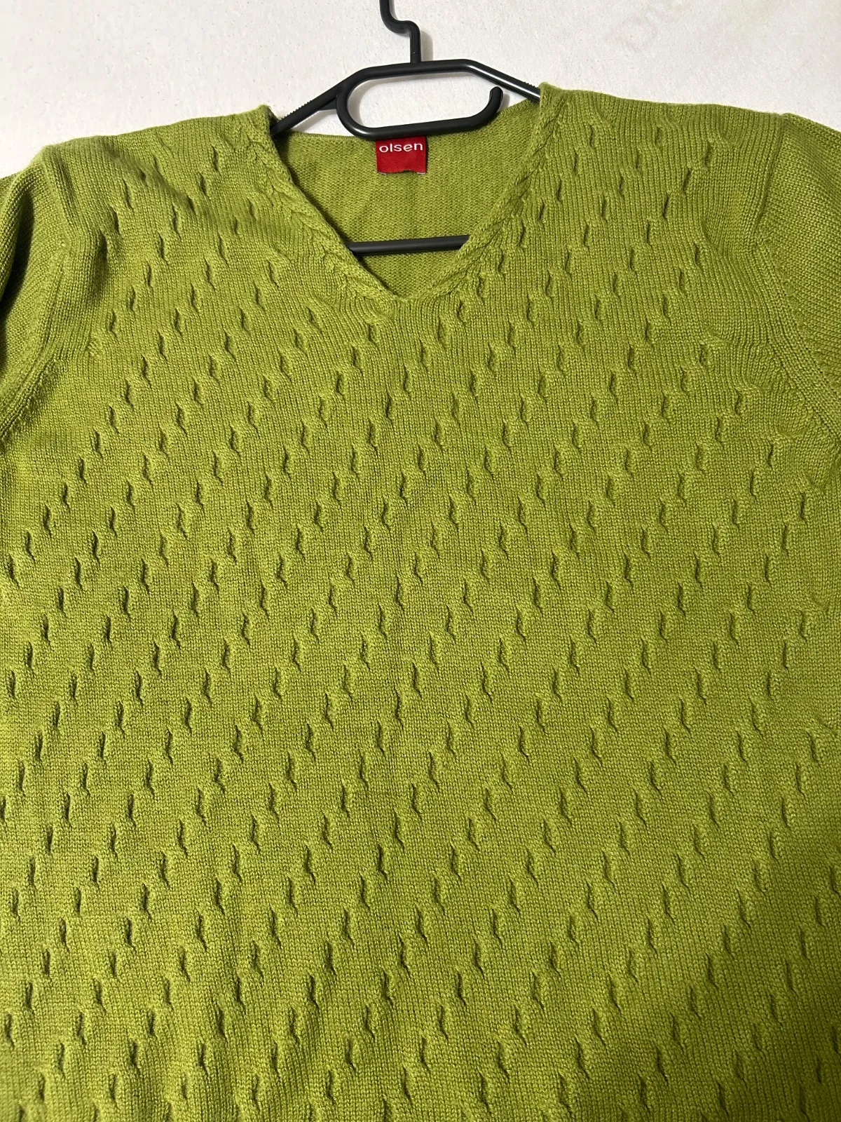 Pulover cu anchior Olsen XL | Verde, Normal, Regular Standard fit, Lână - Image 7