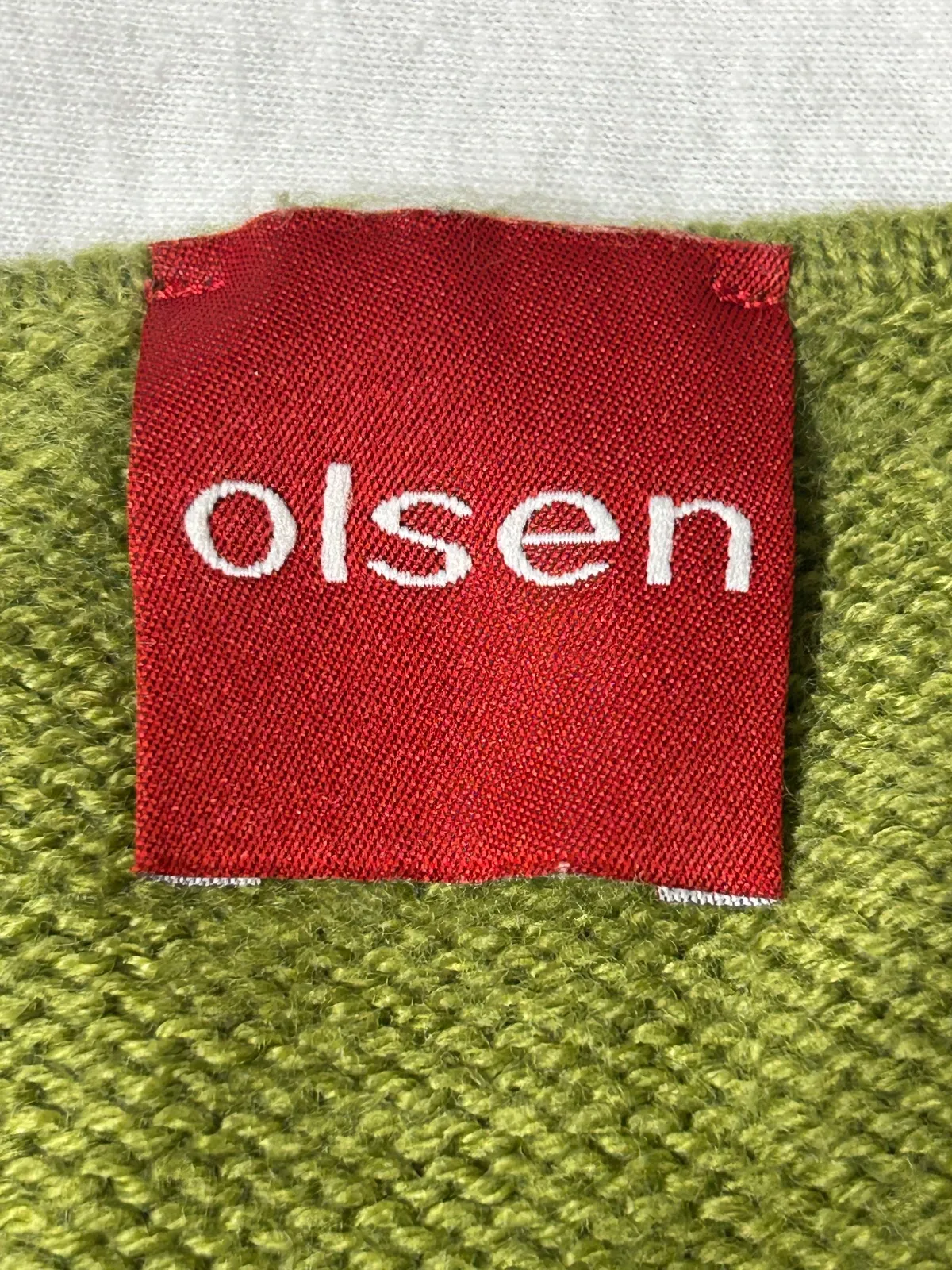 Pulover cu anchior Olsen XL | Verde, Normal, Regular Standard fit, Lână - Image 8