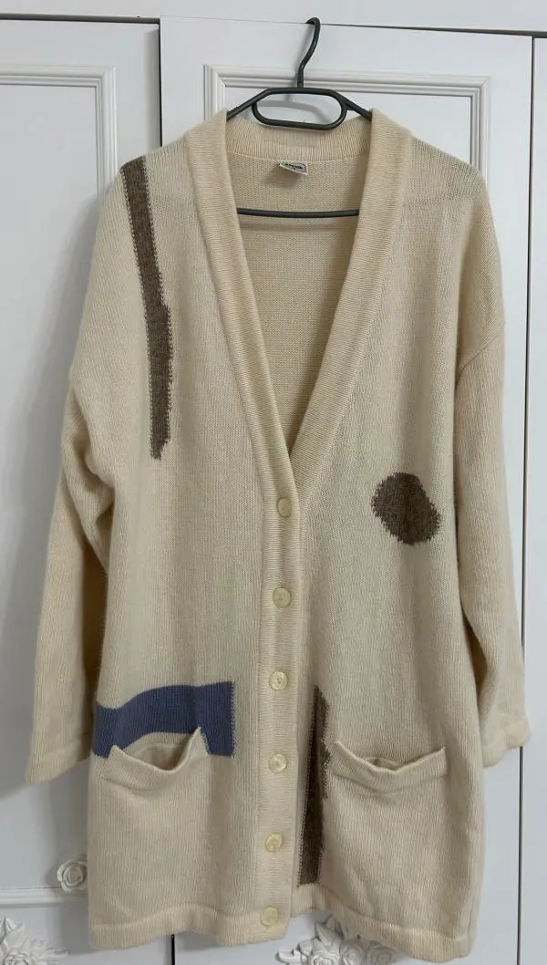 Cardigan Le Truc L | Crem, Lung, Regular   Standard fit, Lână - Image 12