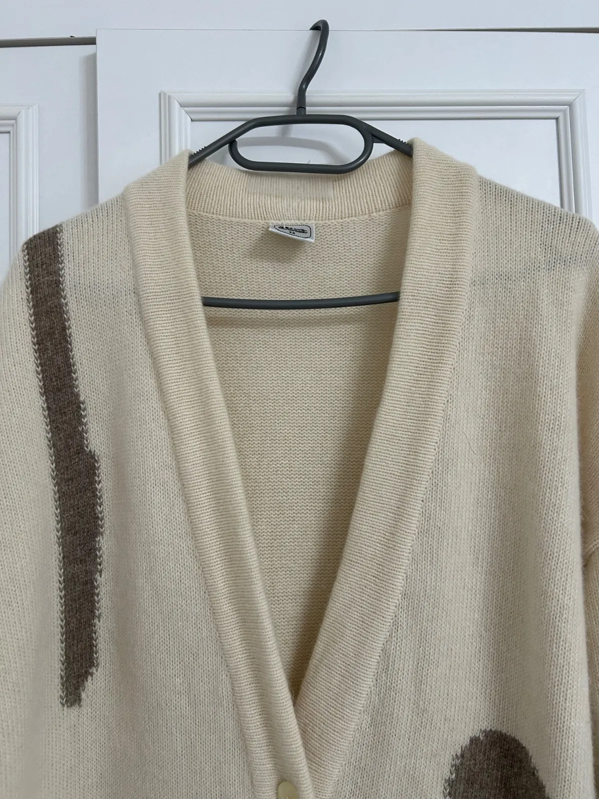 Cardigan Le Truc L | Crem, Lung, Regular   Standard fit, Lână - Image 2