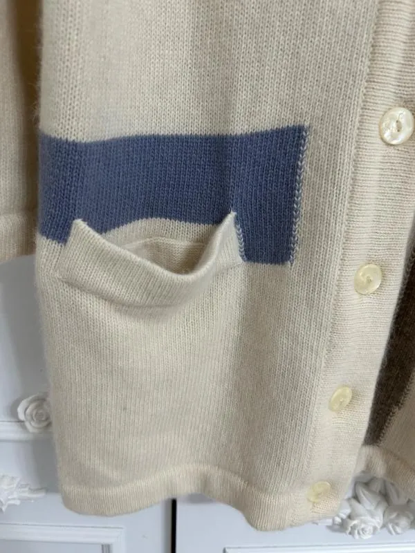 Cardigan Le Truc L | Crem, Lung, Regular   Standard fit, Lână - Image 3