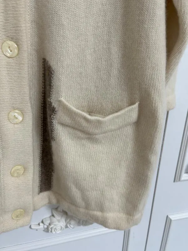 Cardigan Le Truc L | Crem, Lung, Regular   Standard fit, Lână - Image 6