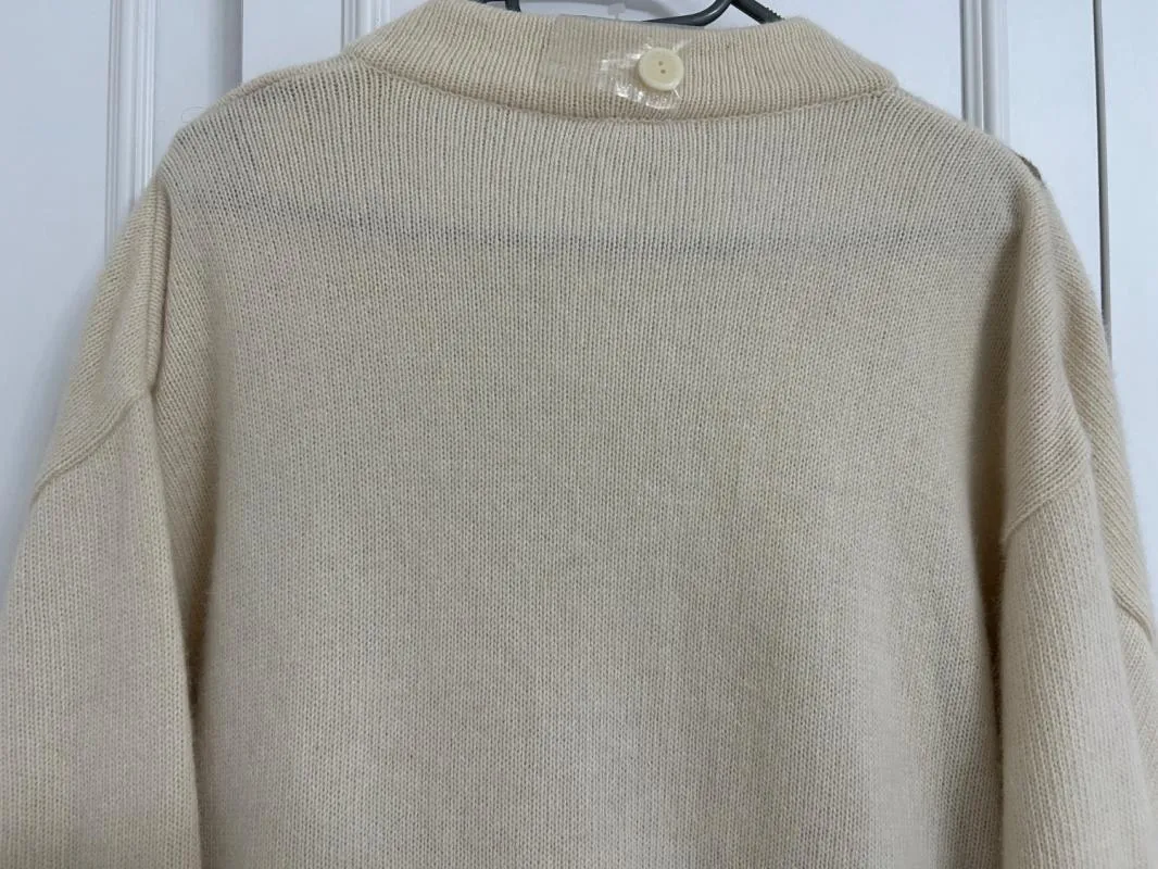 Cardigan Le Truc L | Crem, Lung, Regular   Standard fit, Lână - Image 7