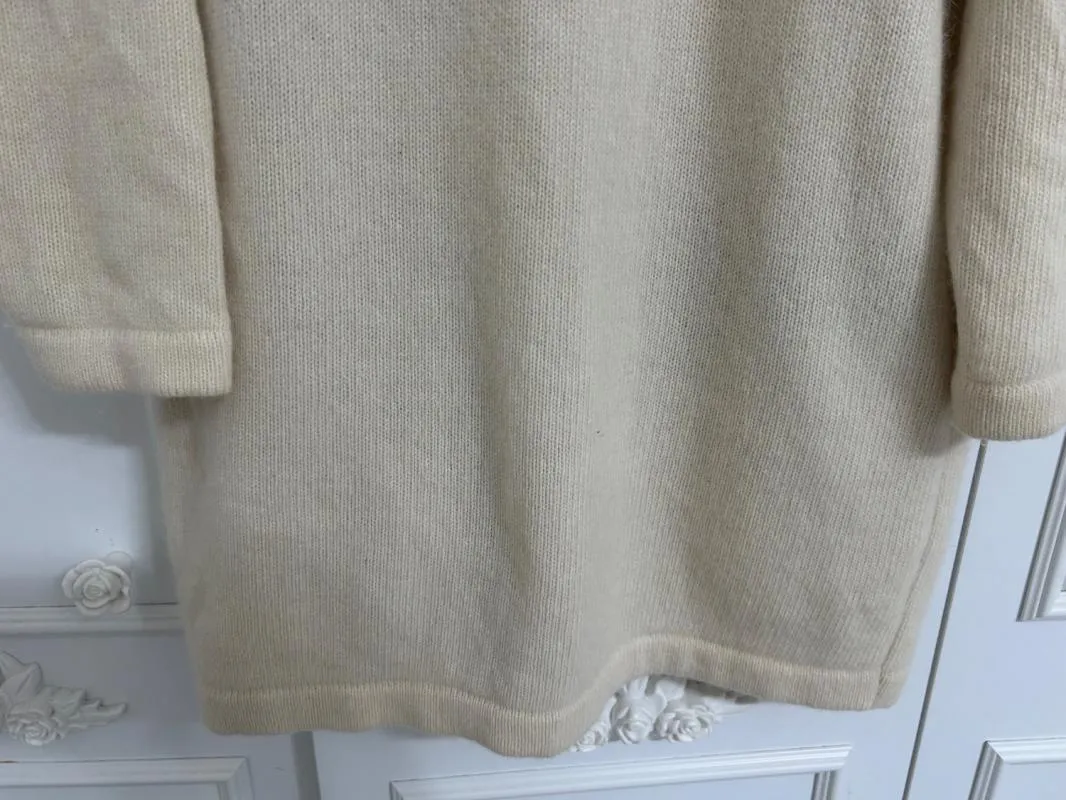 Cardigan Le Truc L | Crem, Lung, Regular   Standard fit, Lână - Image 8