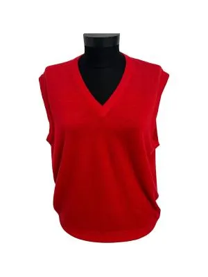 Vestă Sir XL | Roșu, Normal, Regular Standard fit, Lână