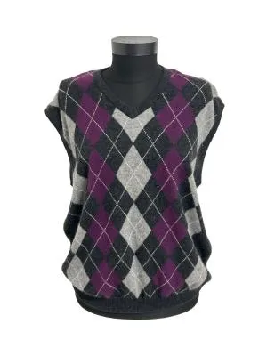 Vestă Yorn XL | Multicolor, Normal, Regular Standard fit, Carouri, Cașmir