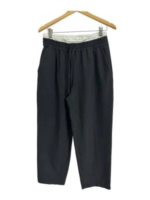 Pantaloni straight (drepți) fit Zara M | Gri, Lungi, Talie înaltă, Clasici Casual, Bumbac