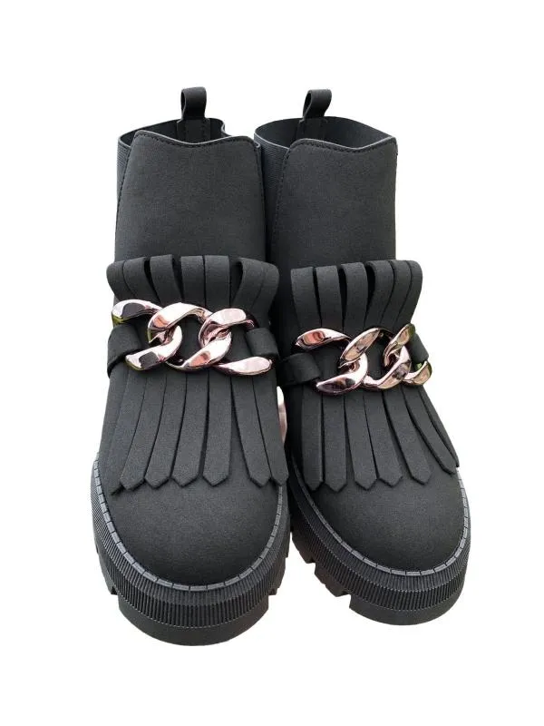 Ghete platformă slip-on EU 36 | Negru